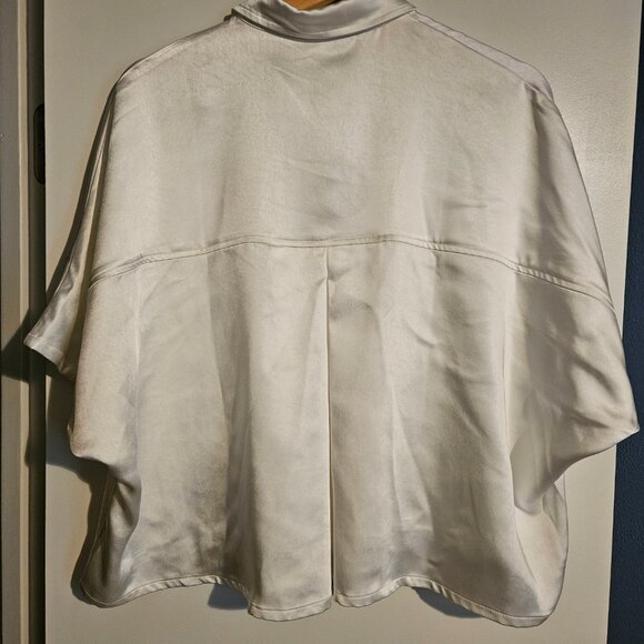 Lulus Ivory Satin Two-Piece Pajama Set - Picture 4 of 8